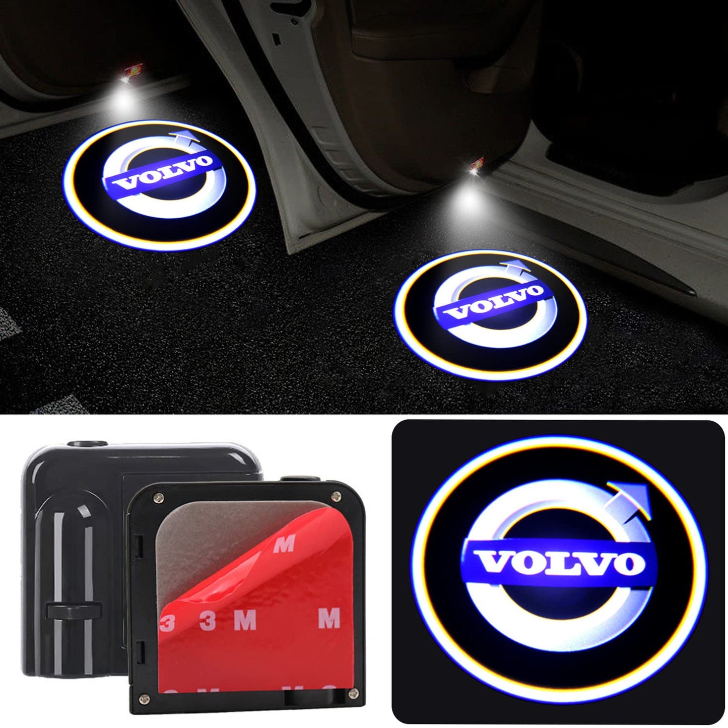 3D Car Door LED Laser Logo Projector - 50% OFF