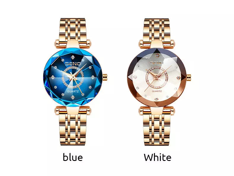 Women's Diamond Stainless Steel Watch