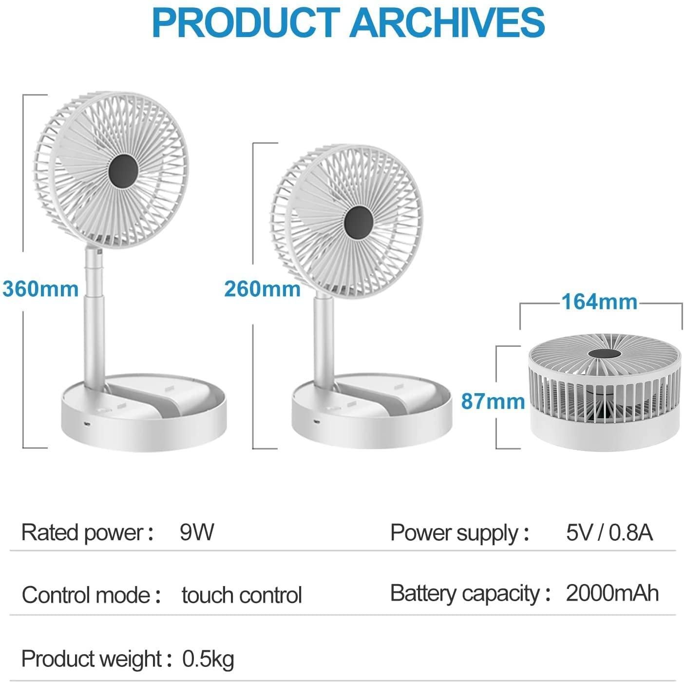 Rechargeable Cooling Fan 1 Year Warranty