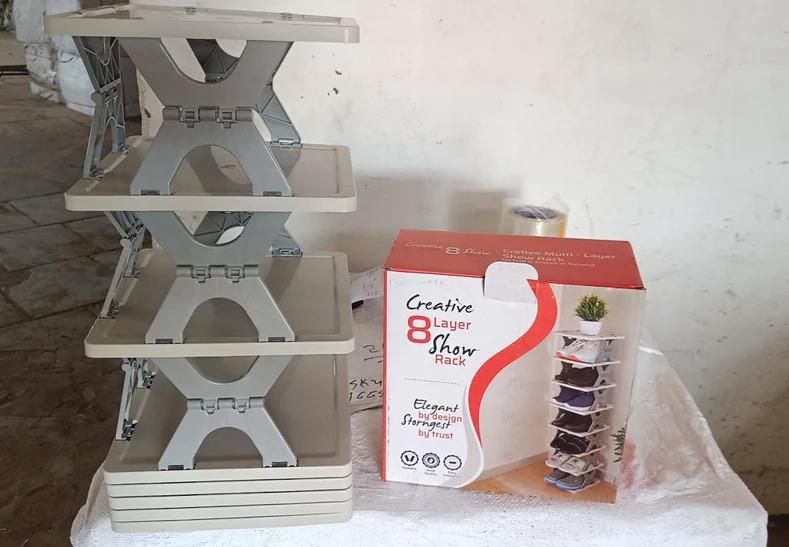 Smart Foldable 4 Tier Shoe Rack