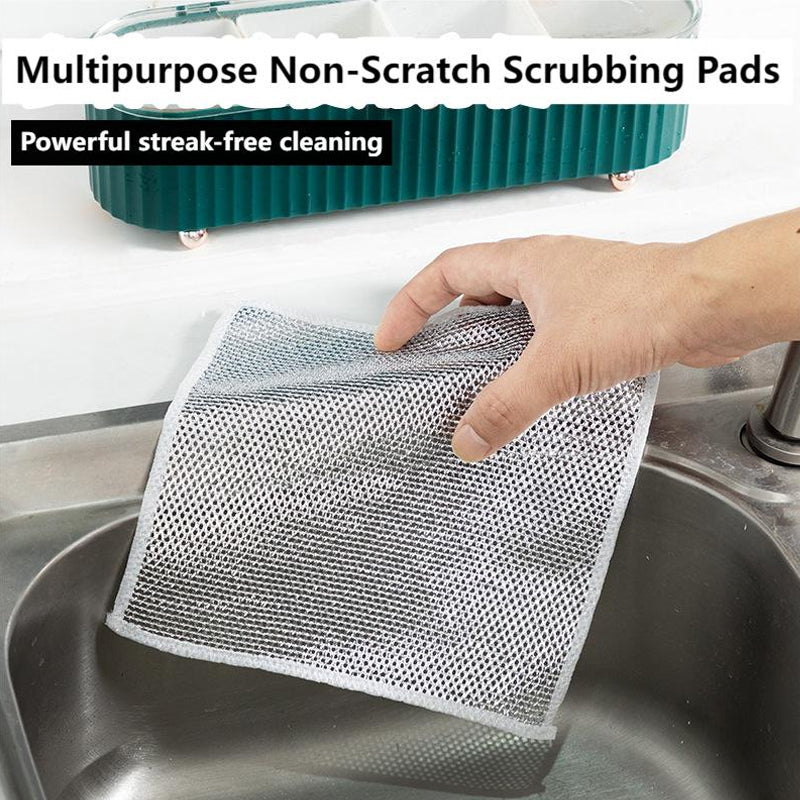 Multipurpose Wire Dishwashing Rags for Wet and Dry (Pack of 5)