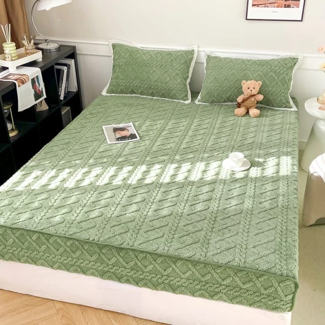 Premium Winter Elastic Bedsheet