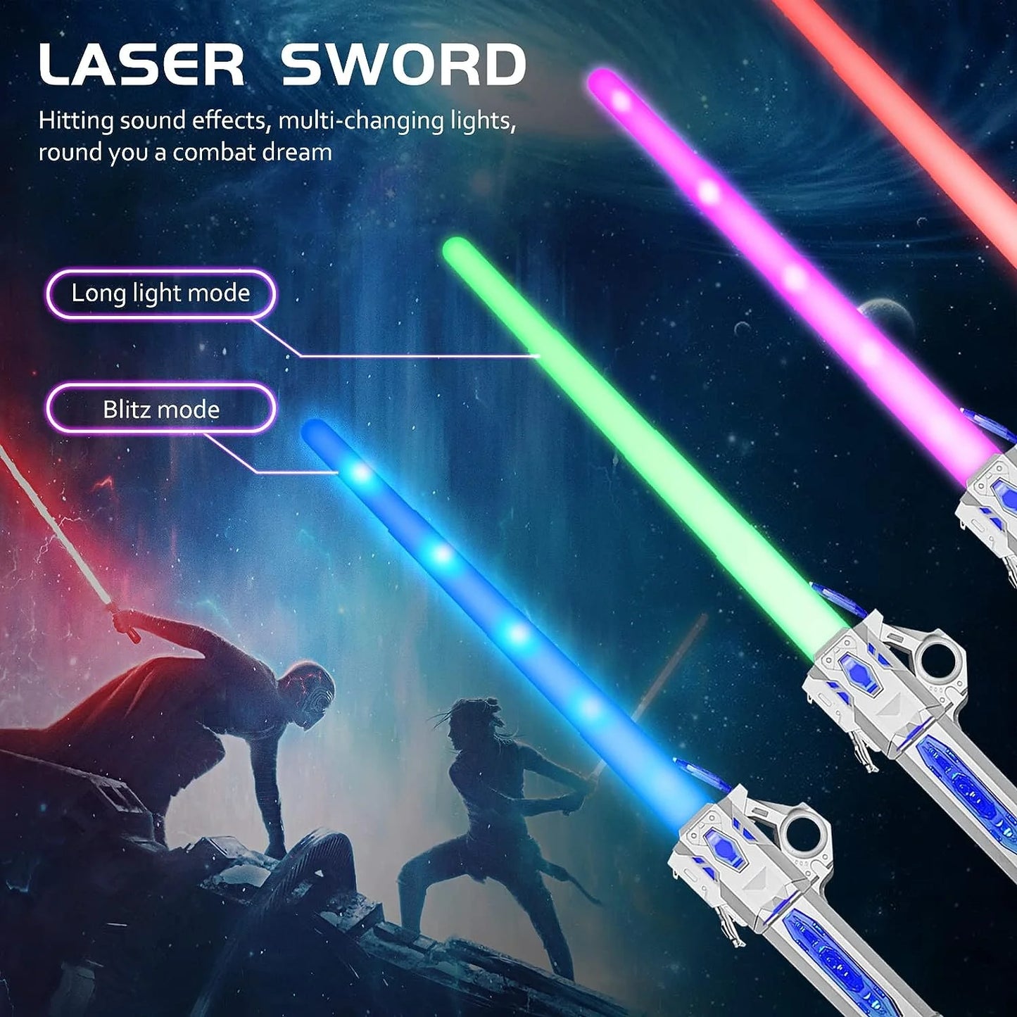 7-colour Retractable Laser Sword