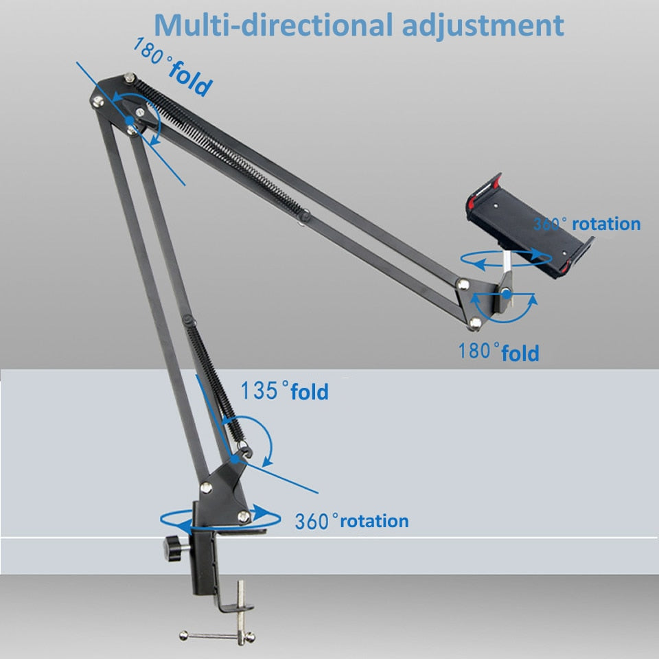 360 Adjustable Bed Mobile Stand